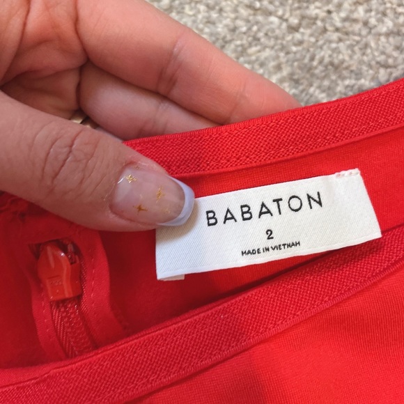 Babaton Bodycon Dress size 2 Red Colour// New-Tag removed - Picture 4 of 6